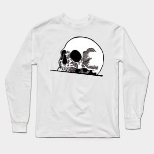 Half Skull Long Sleeve T-Shirt